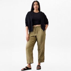 Athleta Retreat High Rise Linen Ankle Pant